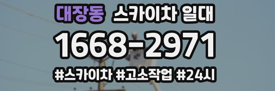 대장동 스카이차 일대