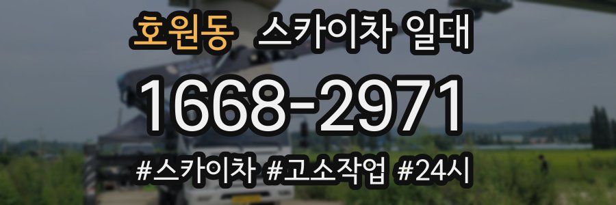 호원동 스카이차 일대