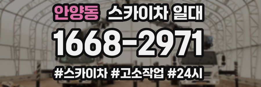 안양동 스카이차 일대