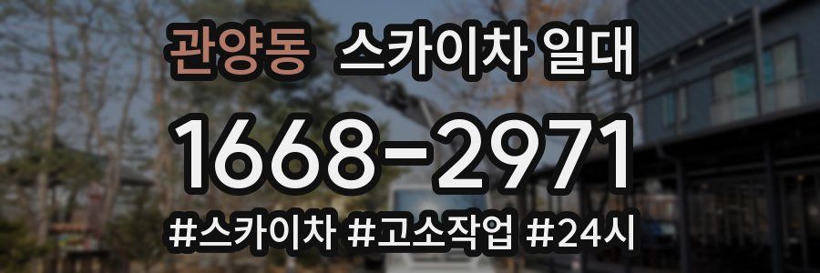 관양동 스카이차 일대