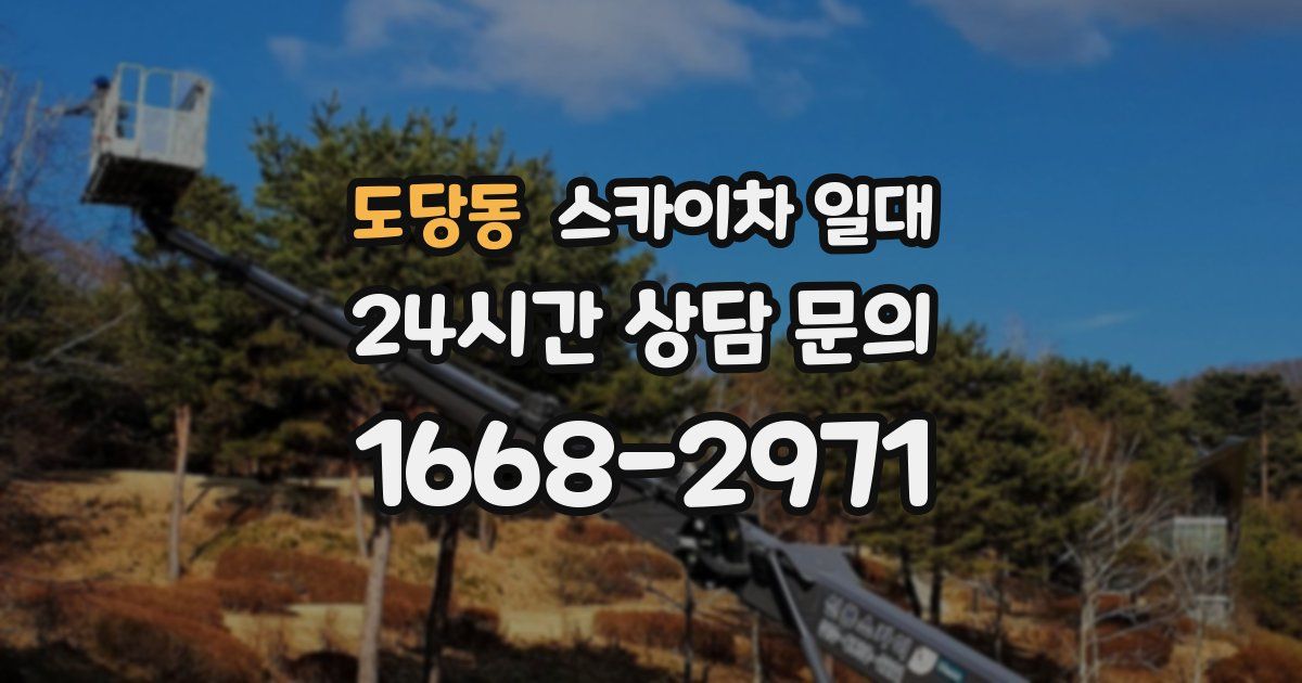도당동 스카이차 일대