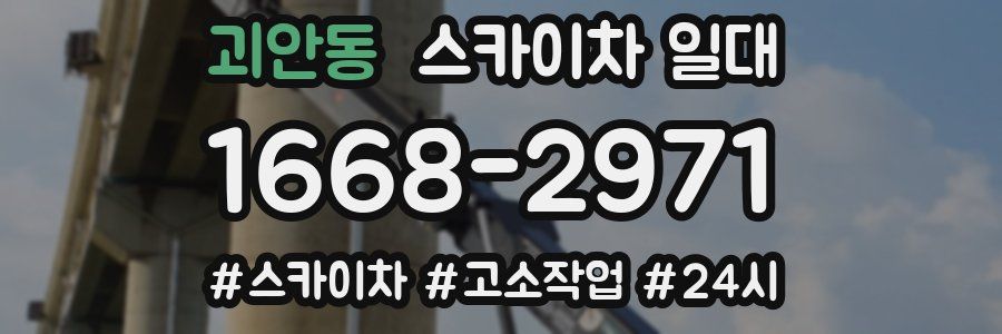 괴안동 스카이차 일대
