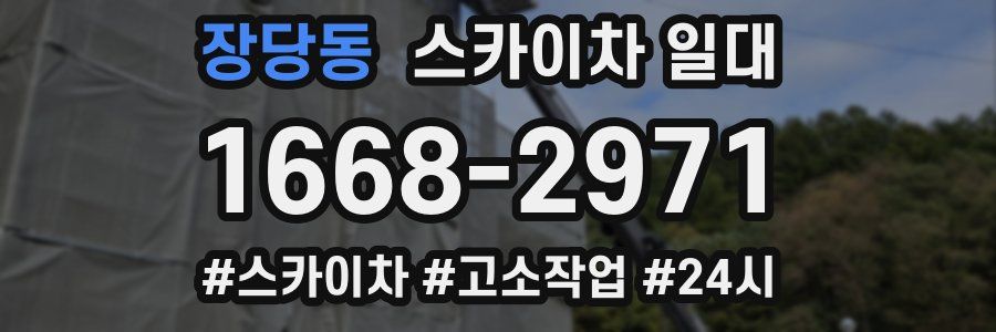장당동 스카이차 일대