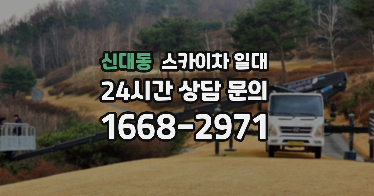 신대동 스카이차 일대