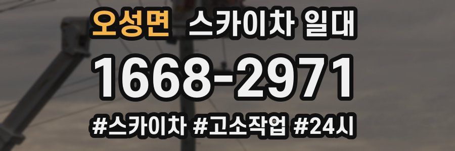 오성면 스카이차 일대
