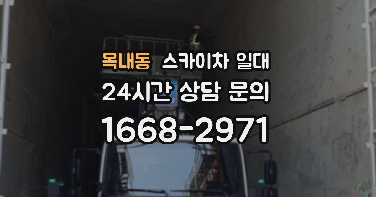 목내동 스카이차 일대