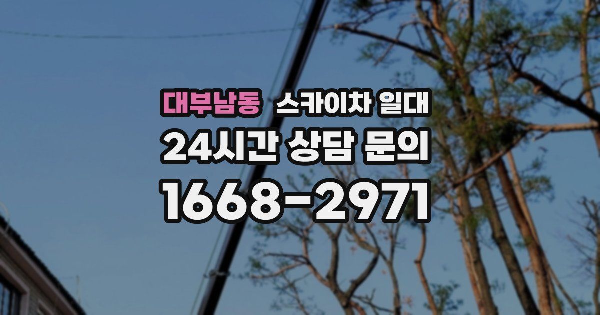 대부남동 스카이차 일대