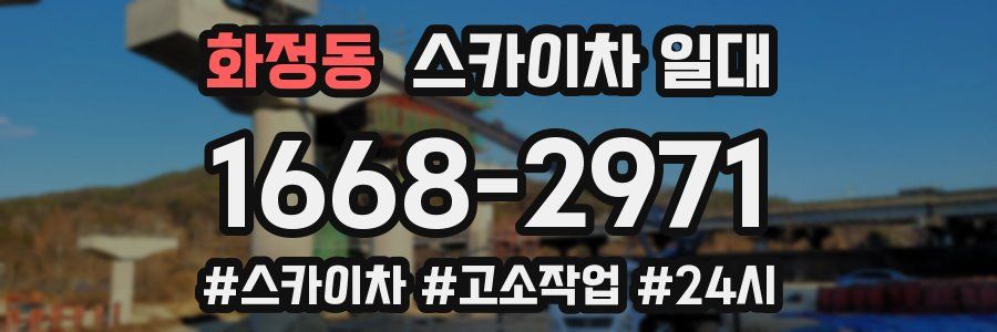 화정동 스카이차 일대