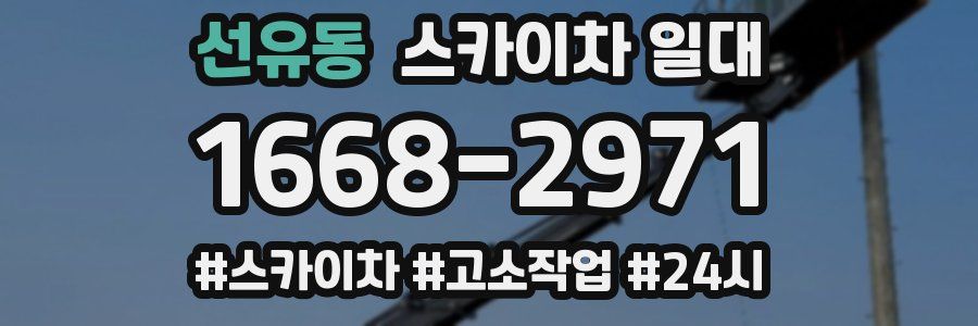 선유동 스카이차 일대