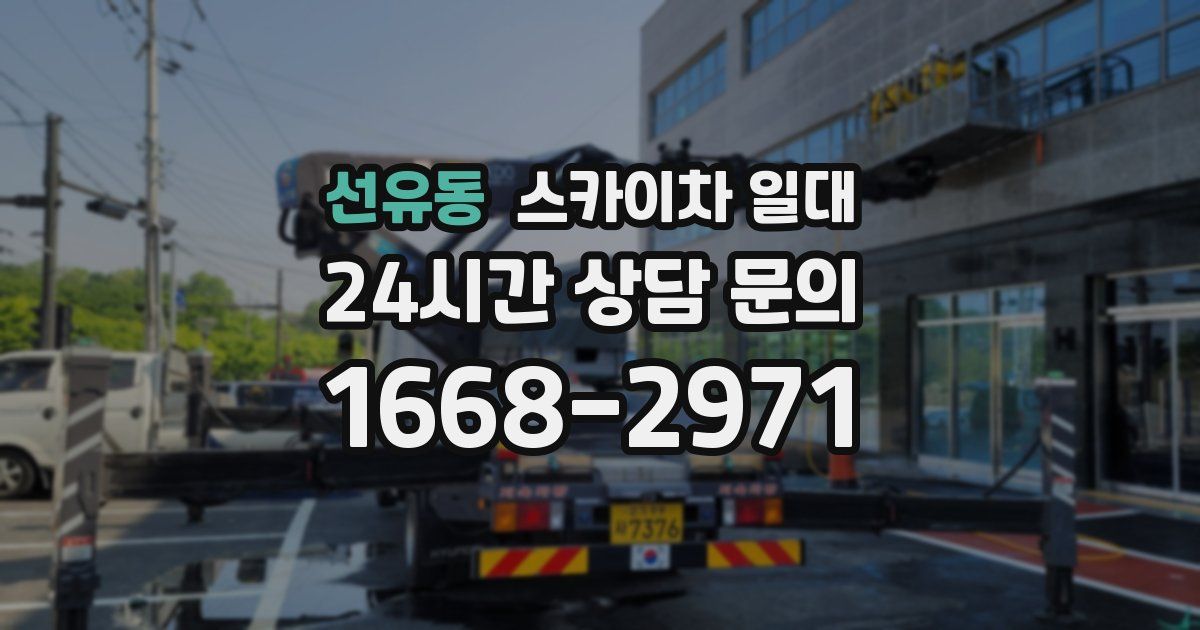 선유동 스카이차 일대