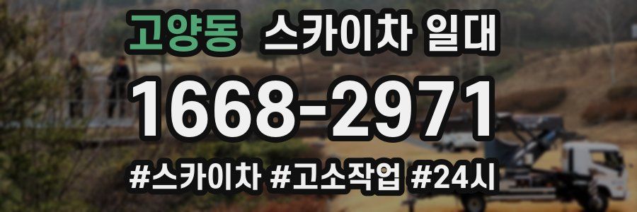 고양동 스카이차 일대