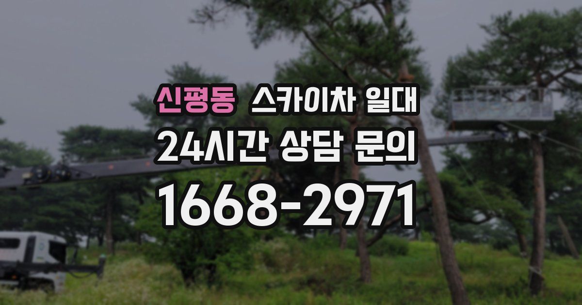신평동 스카이차 일대