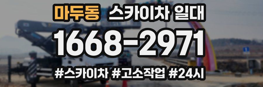 마두동 스카이차 일대