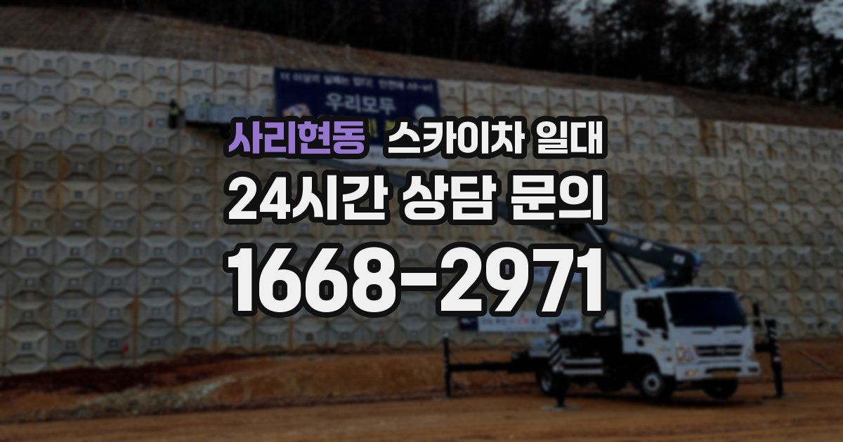 사리현동 스카이차 일대