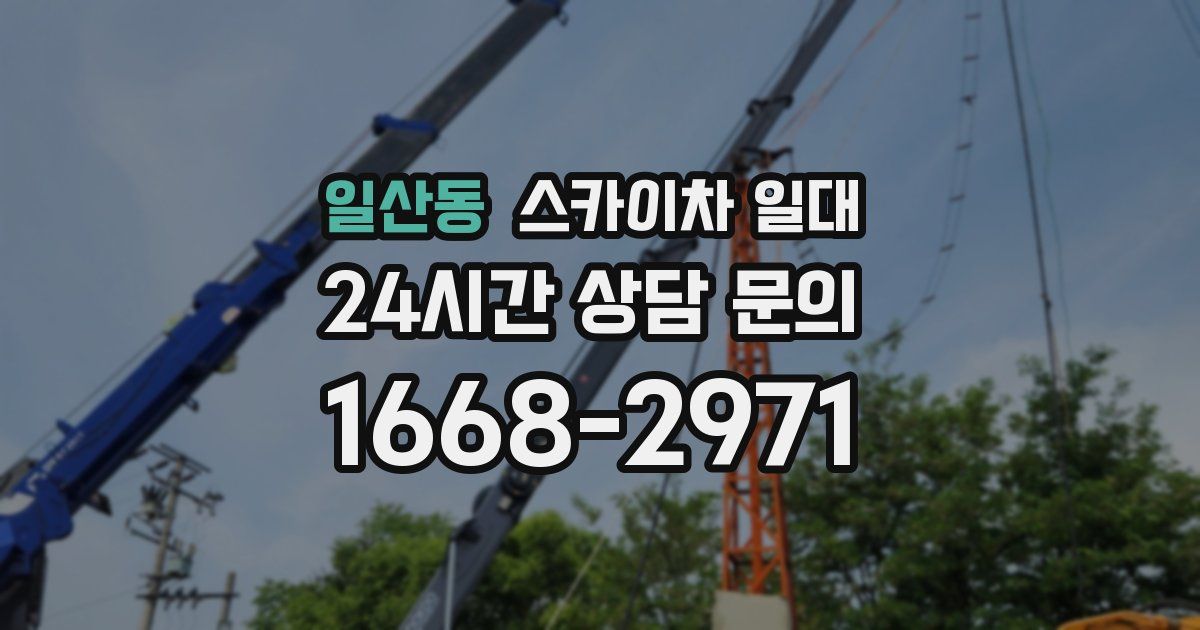 일산동 스카이차 일대