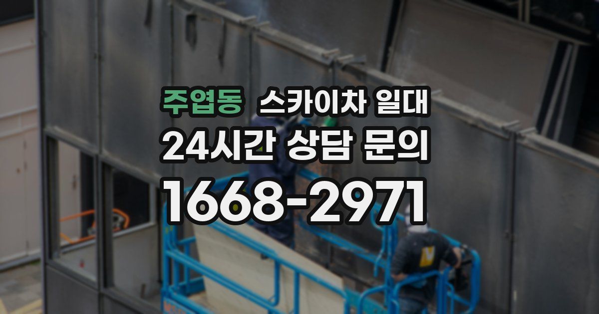 주엽동 스카이차 일대