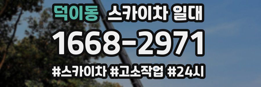 덕이동 스카이차 일대