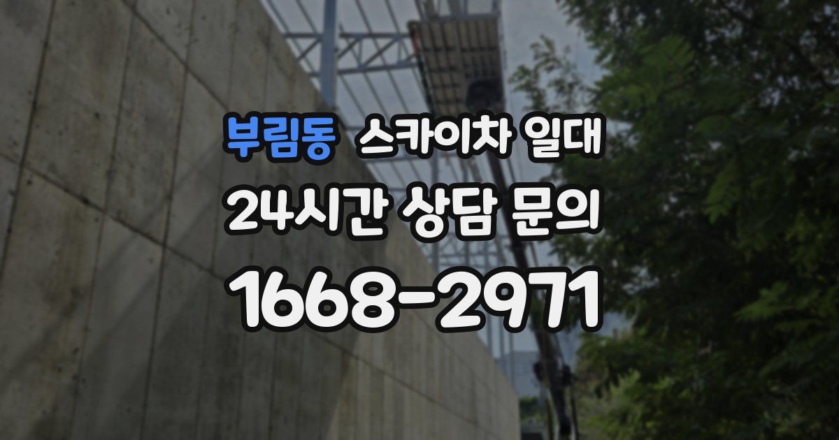 부림동 스카이차 일대