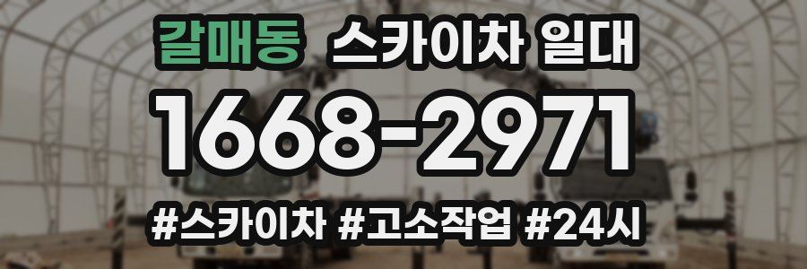 갈매동 스카이차 일대