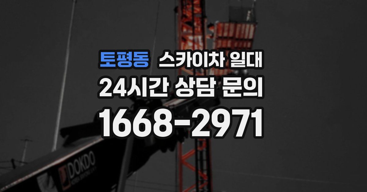 토평동 스카이차 일대