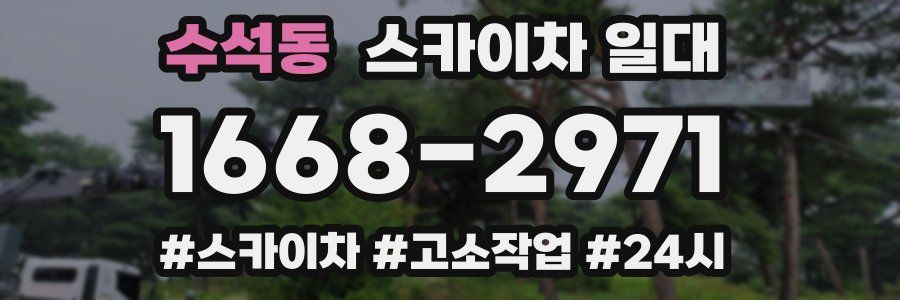수석동 스카이차 일대