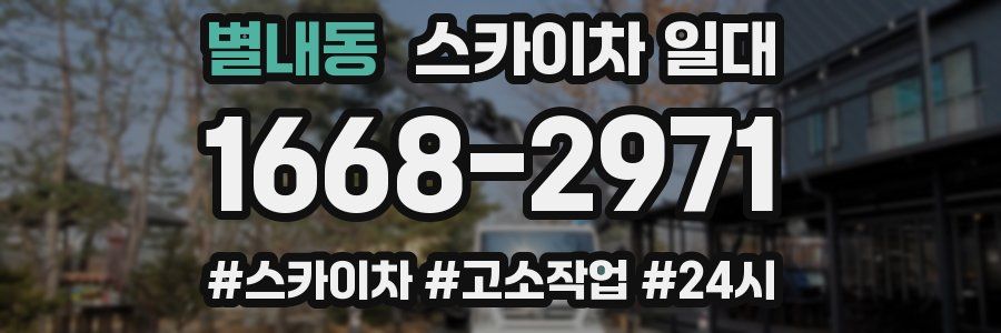 별내동 스카이차 일대