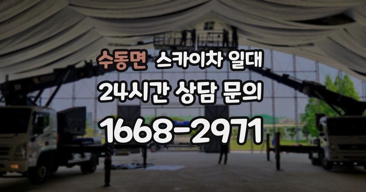 수동면 스카이차 일대