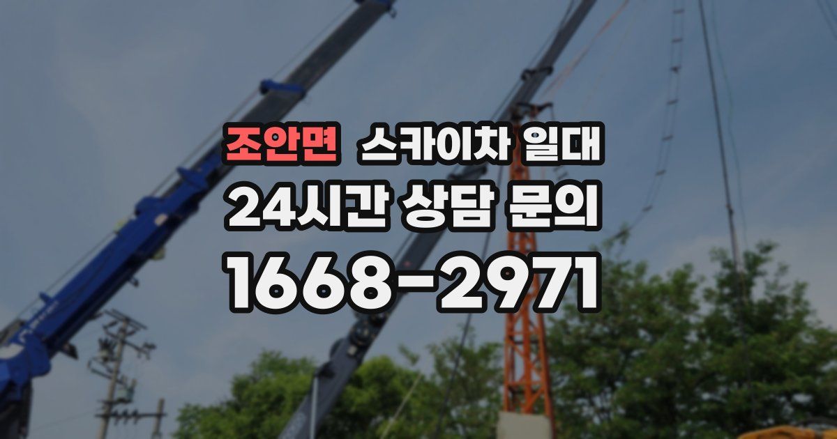 조안면 스카이차 일대