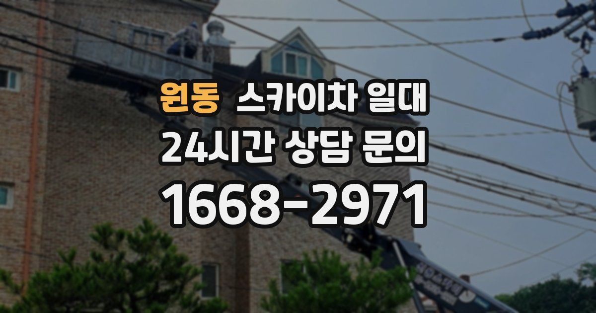 원동 스카이차 일대