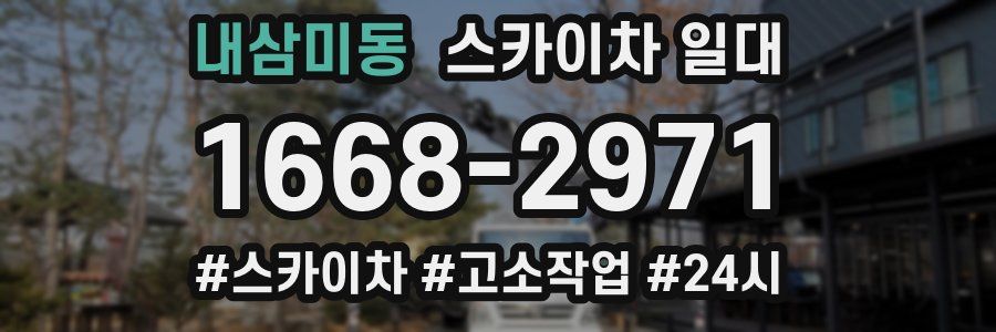 내삼미동 스카이차 일대