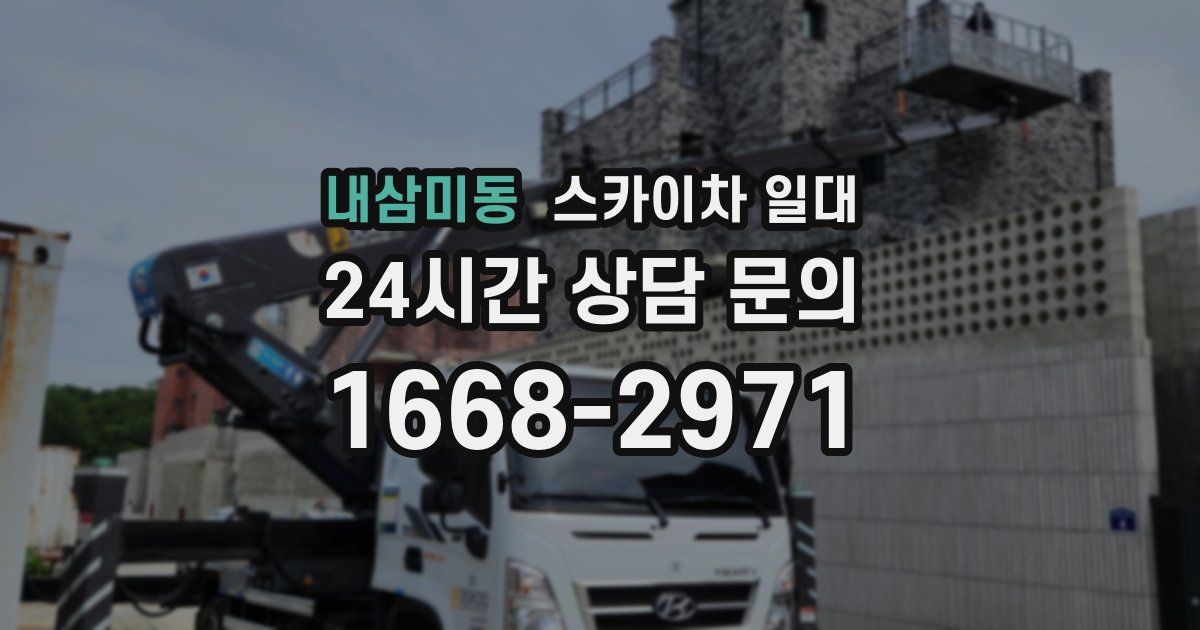 내삼미동 스카이차 일대