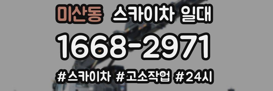 미산동 스카이차 일대