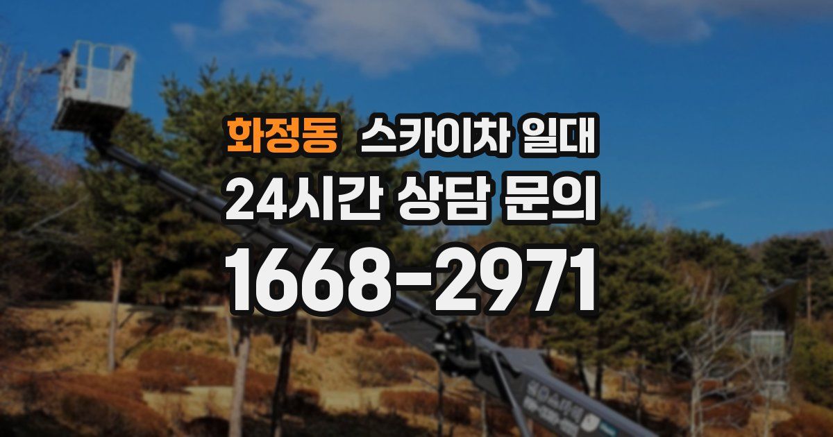 화정동 스카이차 일대