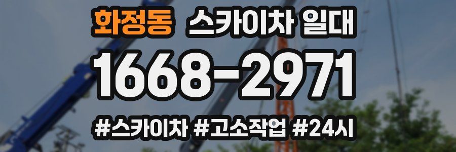 화정동 스카이차 일대