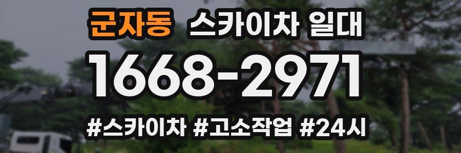 군자동 스카이차 일대
