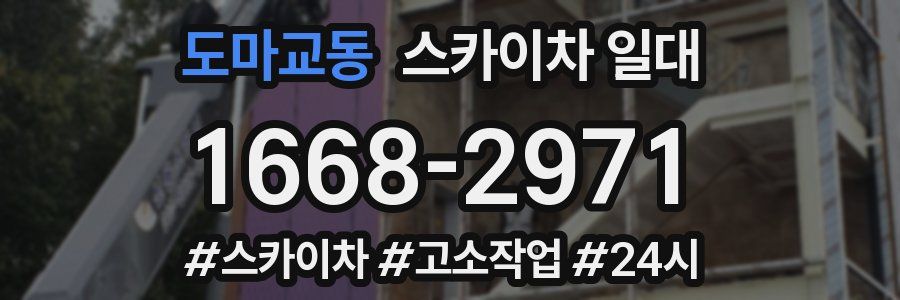 도마교동 스카이차 일대
