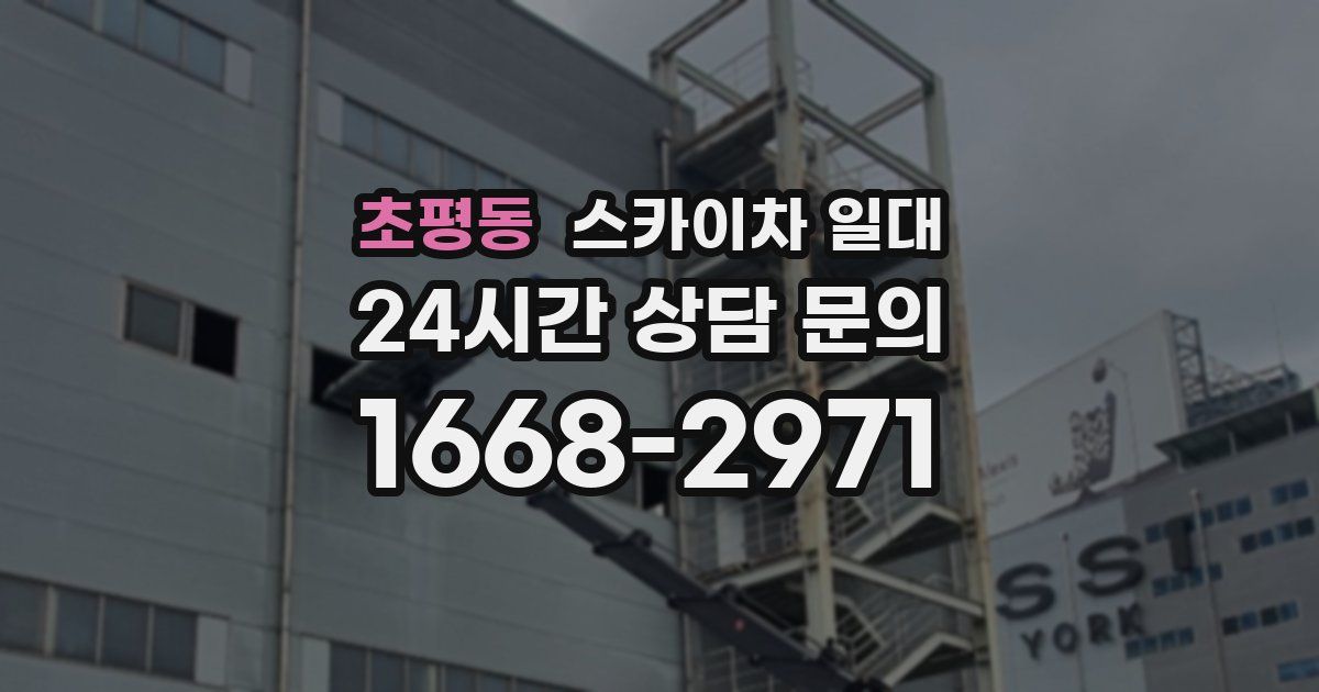초평동 스카이차 일대