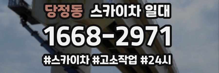 당정동 스카이차 일대