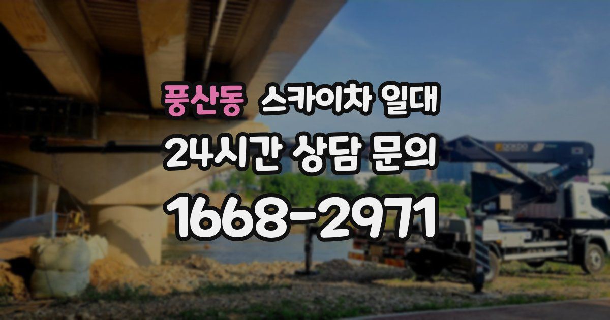 풍산동 스카이차 일대