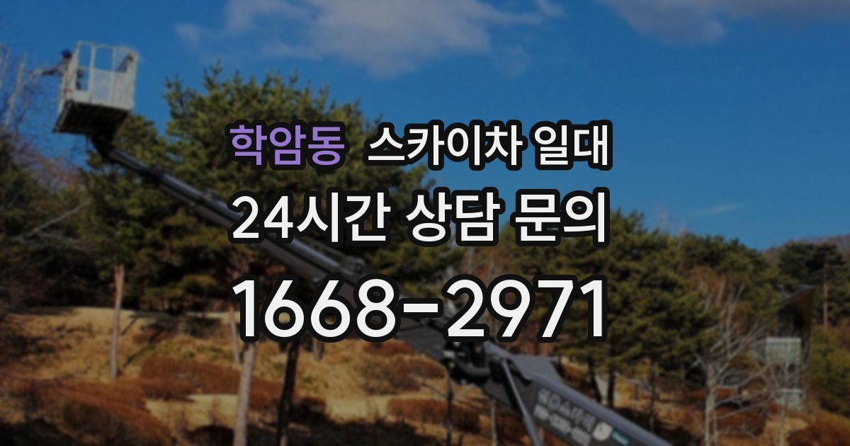 학암동 스카이차 일대
