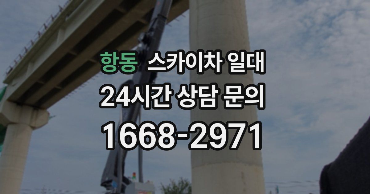 항동 스카이차 일대