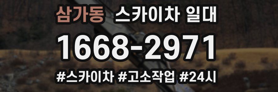 삼가동 스카이차 일대