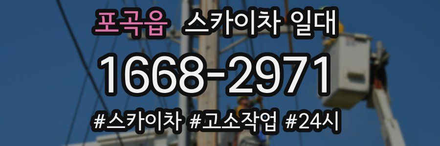 포곡읍 스카이차 일대