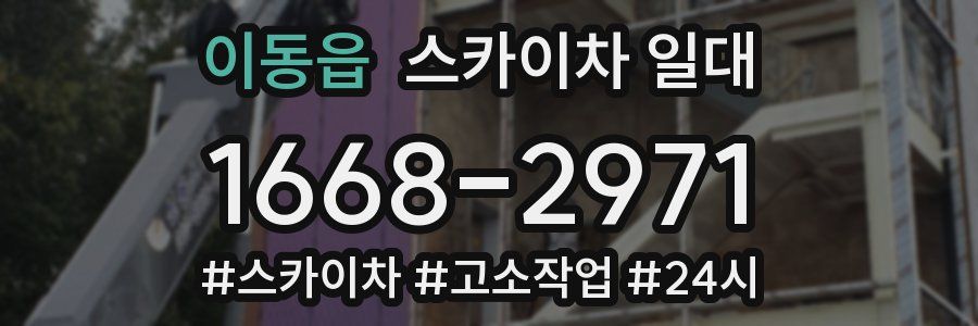 이동읍 스카이차 일대