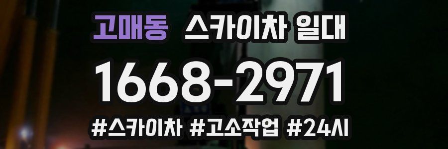 고매동 스카이차 일대