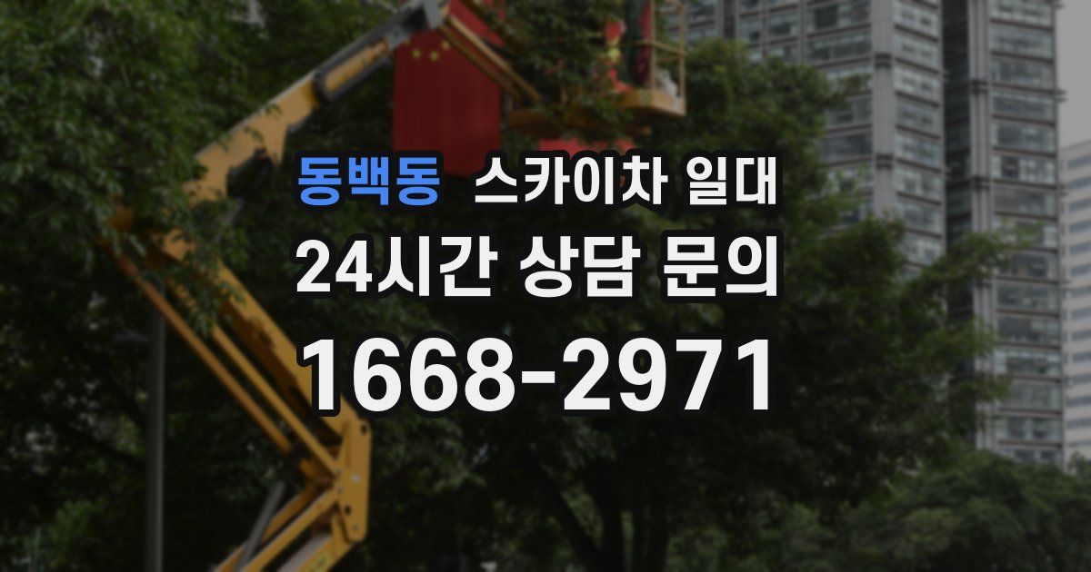 동백동 스카이차 일대