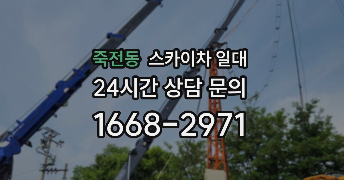 죽전동 스카이차 일대