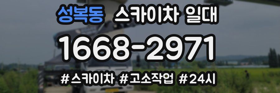 성복동 스카이차 일대