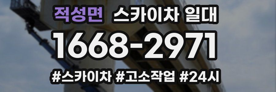 적성면 스카이차 일대