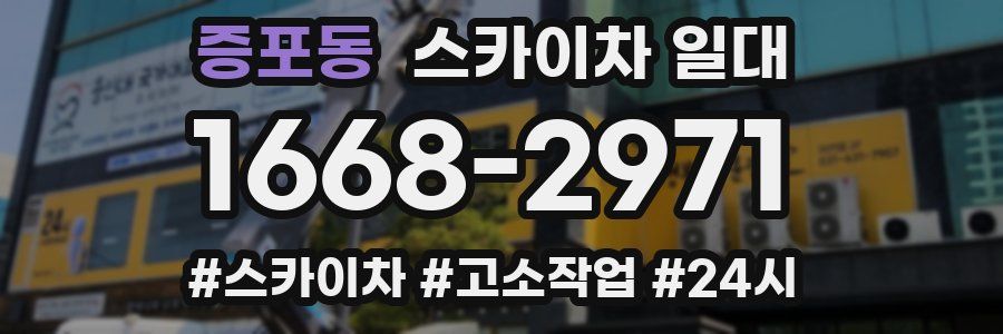 증포동 스카이차 일대